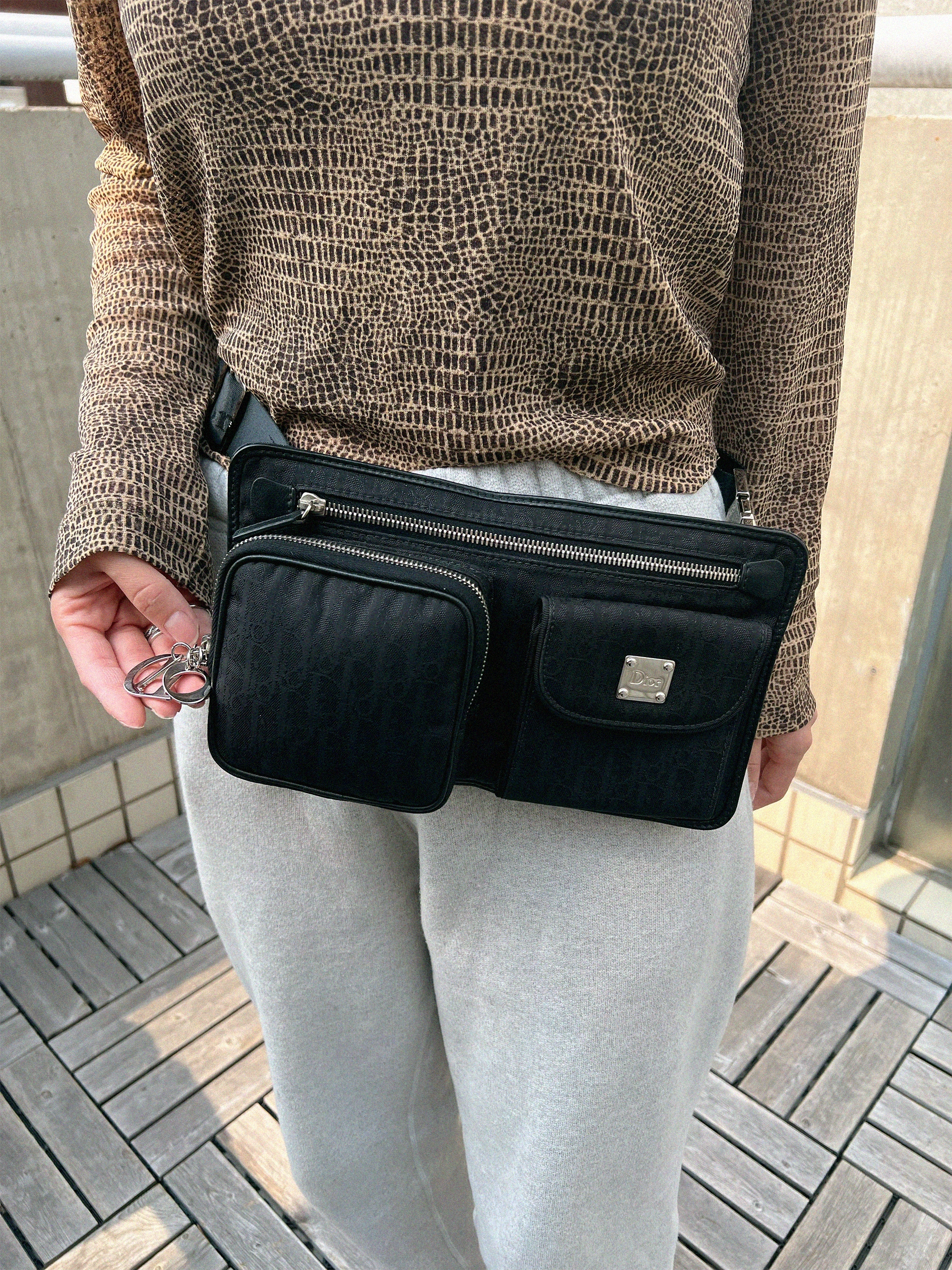 CELINE マカダムパターンウエストポーチ ブラウン｜VINTAGE QOO